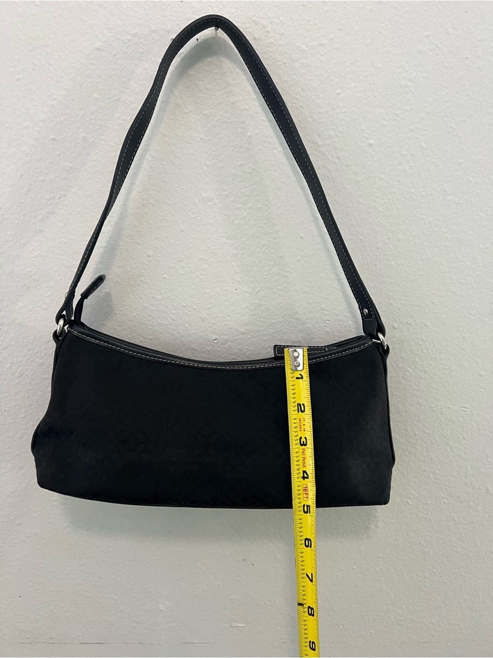 Relic Y2K Black Monogram Shoulder Bag - Picture 4 of 6